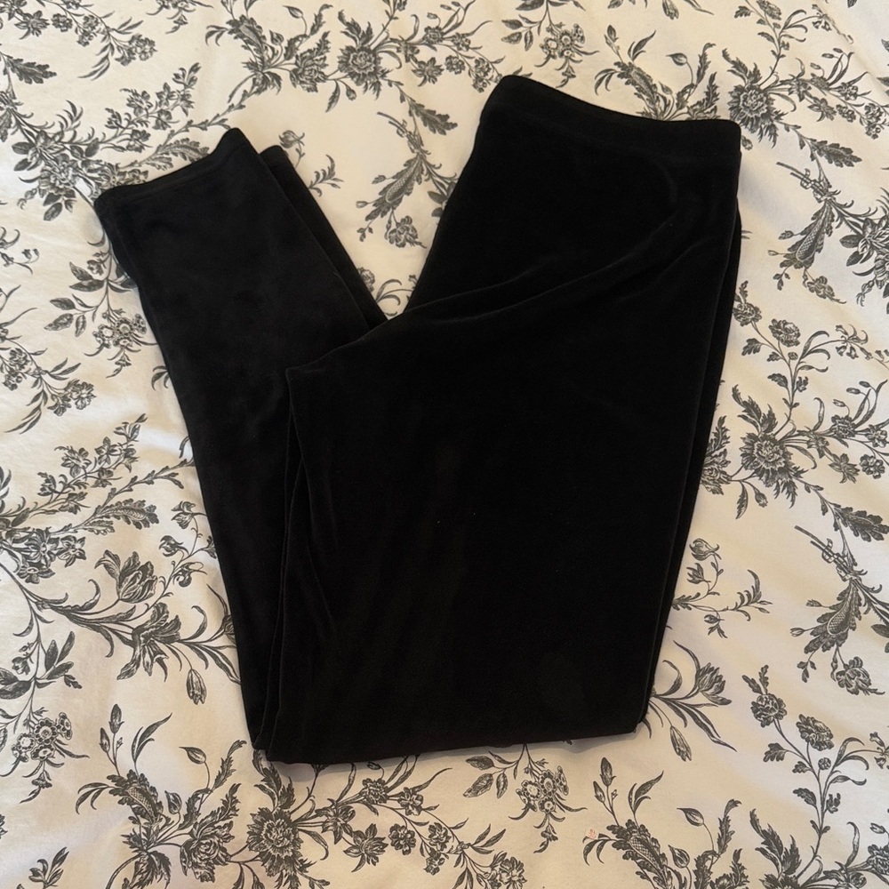 Black Velvet Leggings